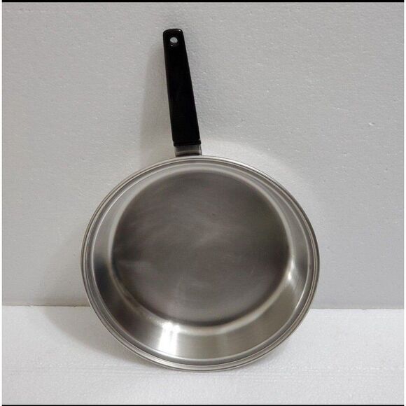 Vintage EKCO FLINT 10" Stainless Steel Skillet Frying Pan No Lid - Picture 9 of 9